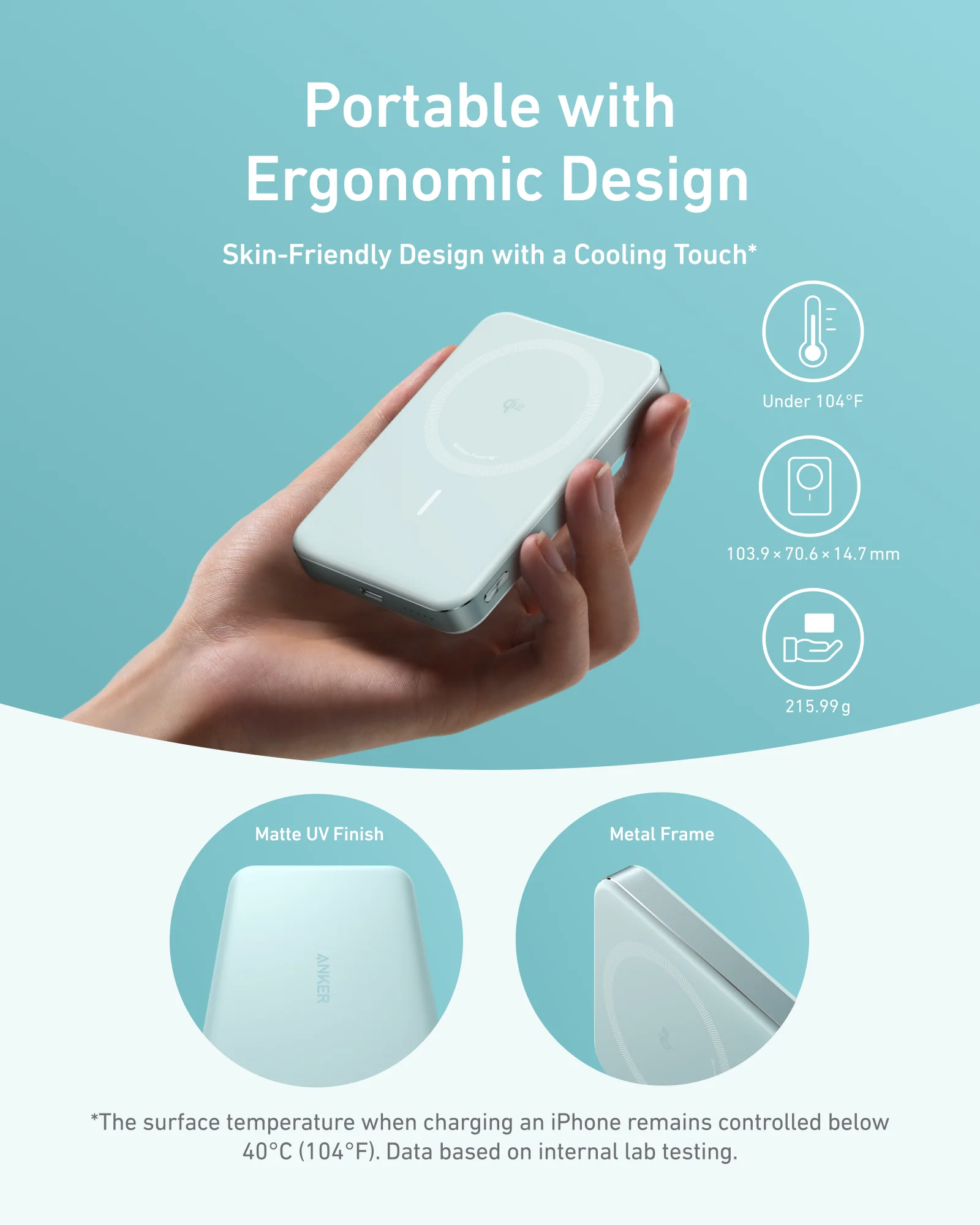 Anker MagGo Power Bank, 10,000mAh Wireless Charger, Ultra-Slim, 15W Fast Charging - Image 16