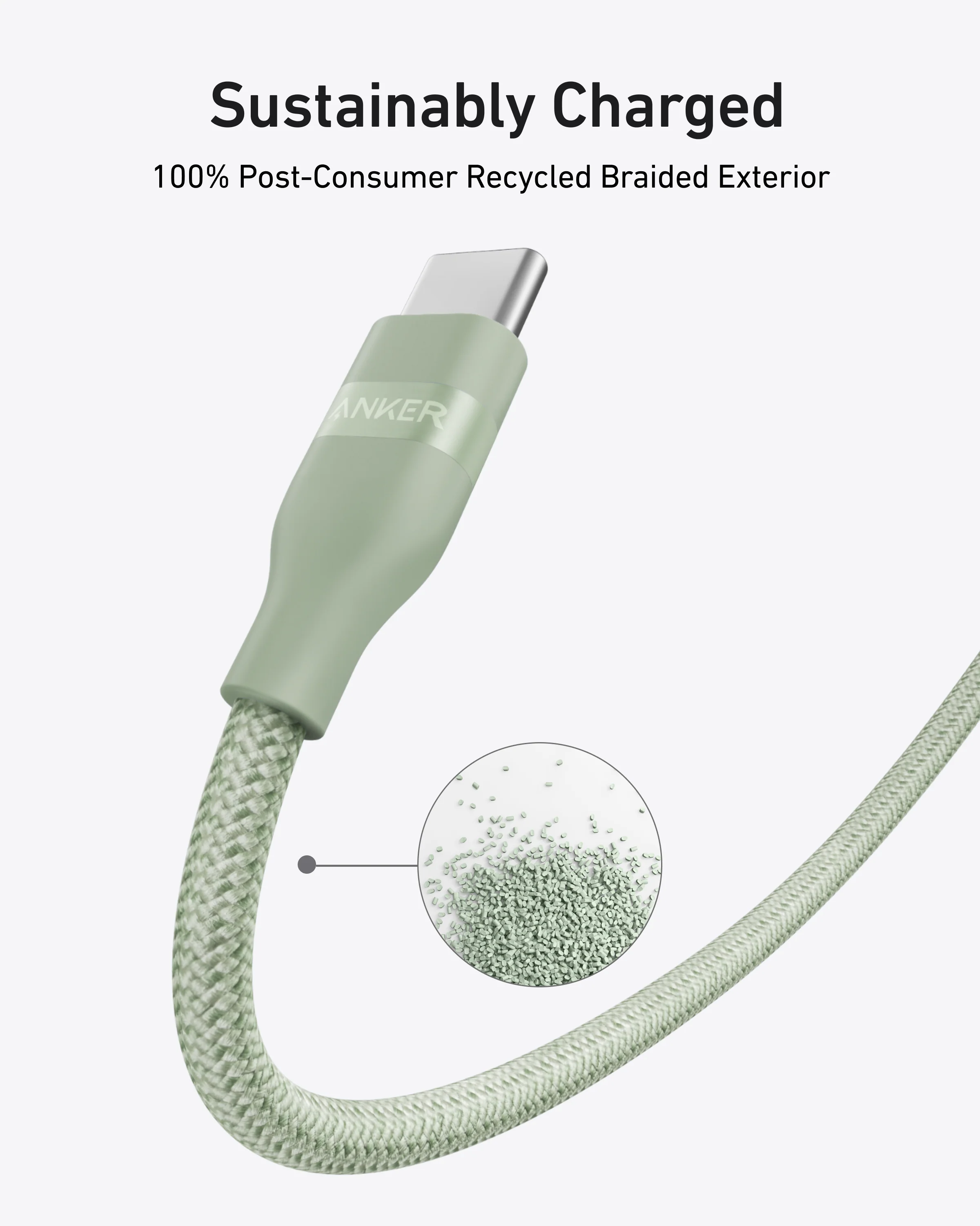 Anker USB-C to USB-C Cable (240W, Upcycled-Braided) - Image 22
