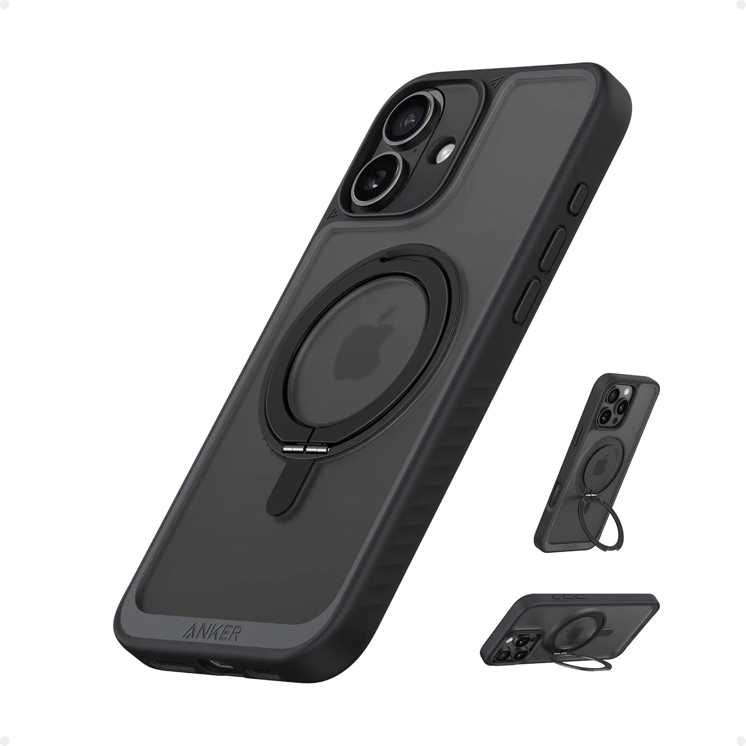 Anker MagGo Magnetic Case with Stand (360° Ring Stand, For iPhone)-Aurora White-iPhone 16 Pro - Image 25