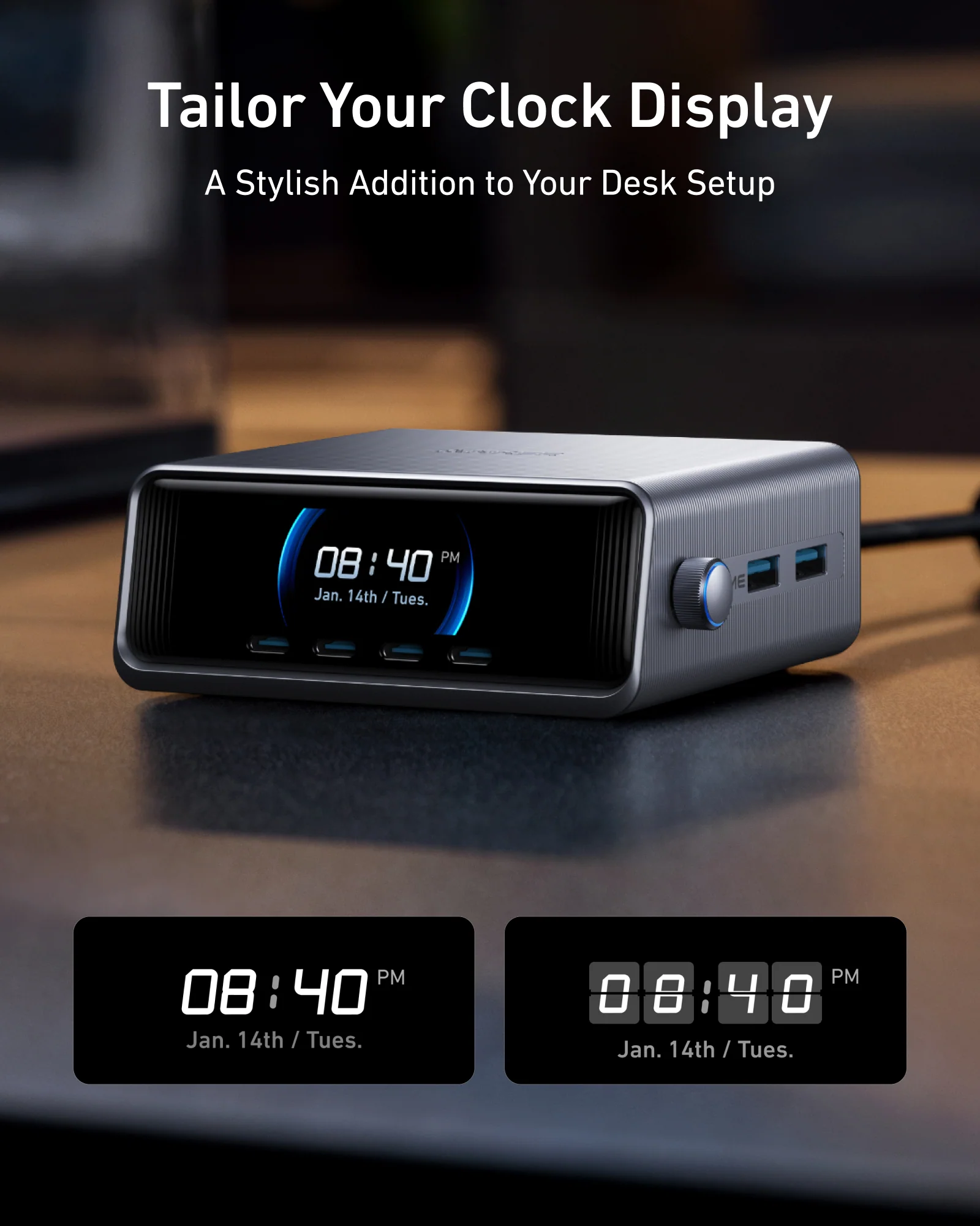 Anker Prime Charger (250W, 6 Ports, GaNPrime) and USB-C to USB-C Cable (240W, Upcycled-Braided) - Image 7